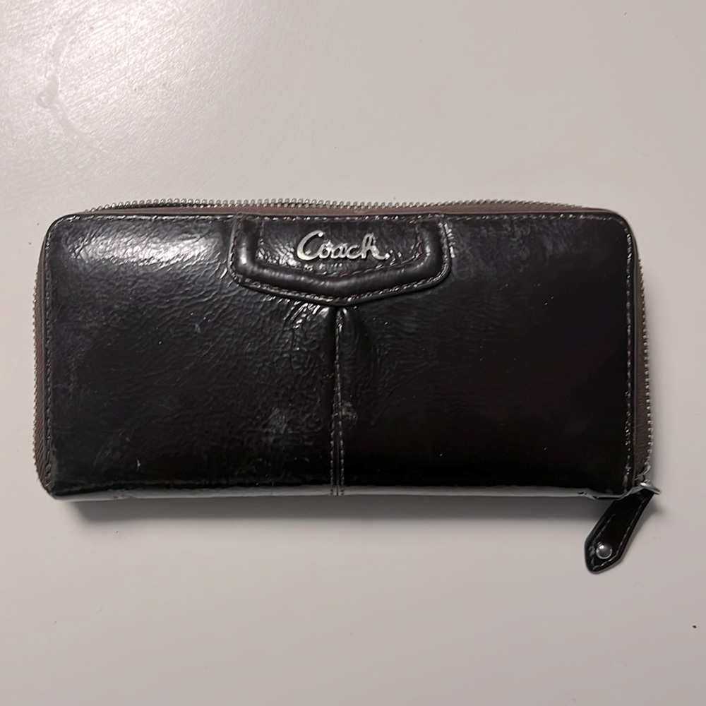 Coach zippered wallet
